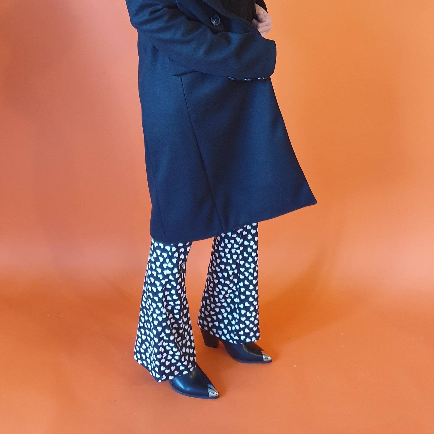 Flair broek met hartjes