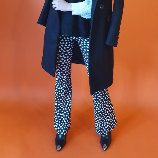 Flair broek met hartjes