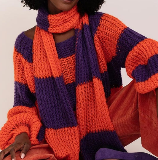 Knit Coral/Purple