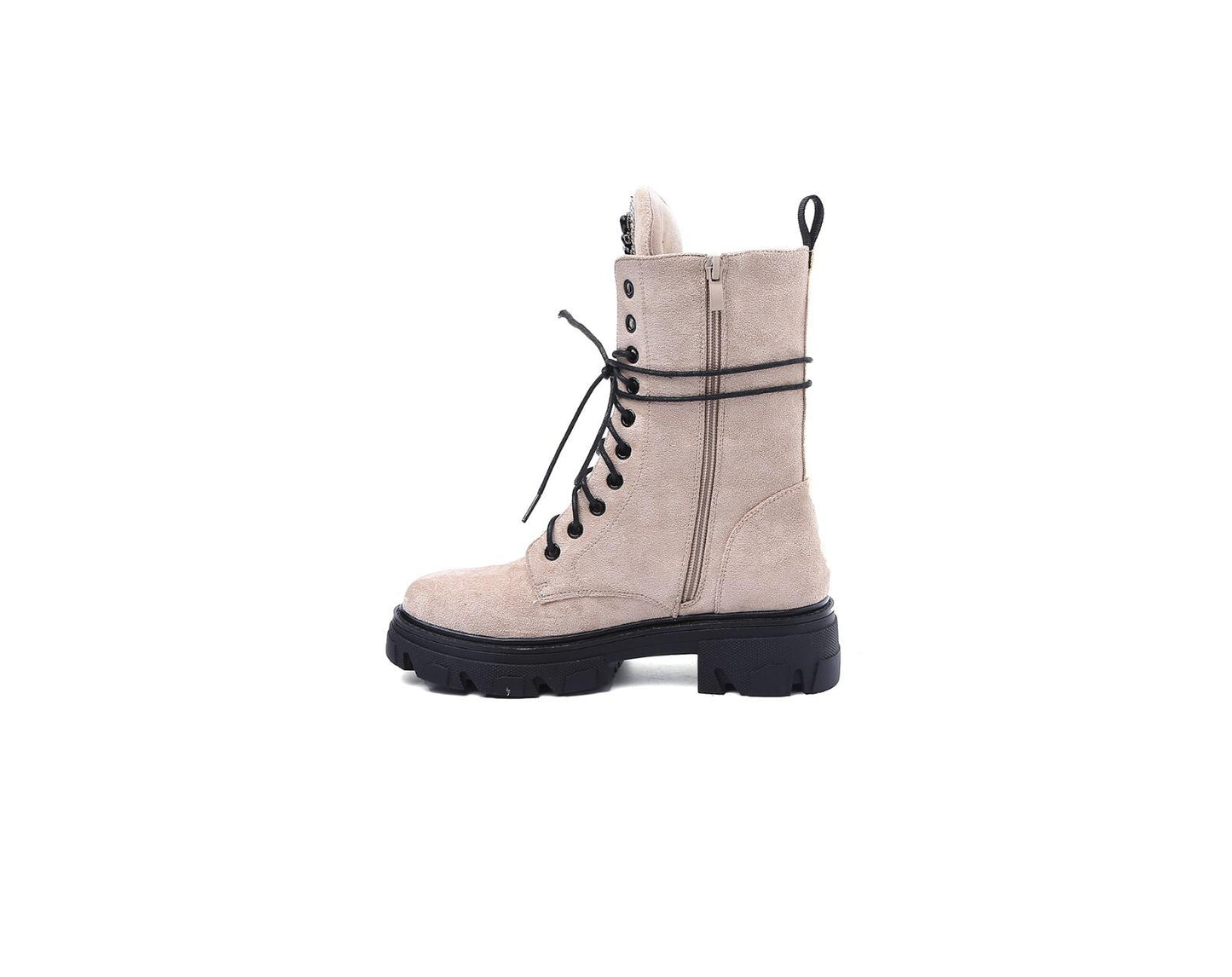 Beige soft boots