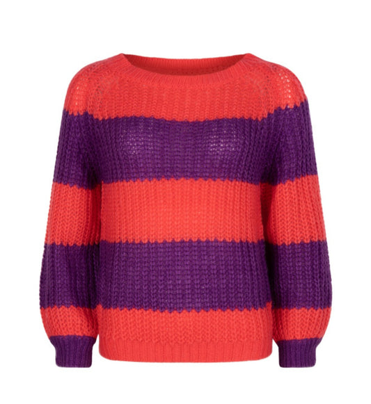 Knit Coral/Purple